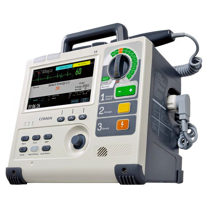 Дефибриллятор-монитор COMEN S5 с принадлежностями (РУ РЗН 2023/21244)