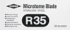 Одноразовые микротомные ножи (лезвия) Feather R35 для рутинных и серийных срезов, твердых образцов