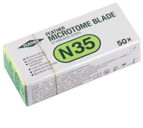 Одноразовые микротомные ножи (лезвия) Feather N35 для твердых образцов 