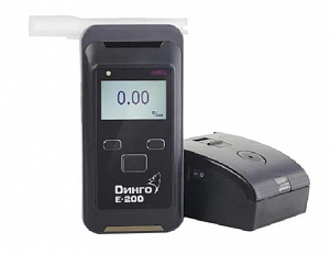 Алкотестер ДИНГО Е-200 с принтером, адаптерами и кабелем для принтера