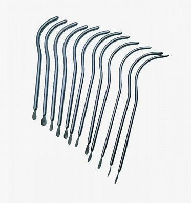 Бужи уретральные металлические изогнутые (12 штук), Пакистан