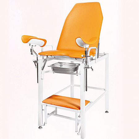 кресло гинекологическое кгфв 01в с фиксированной высотой, с встроенной ступенькой фото