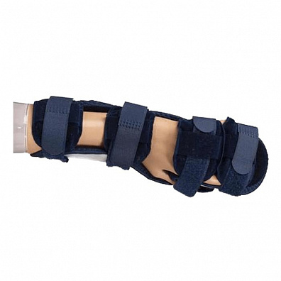 Ортез (фиксатор кисти) лучезапястный жесткий с фиксацией пальцев размер M правый (арт fs 3412 m правый), Тайвань