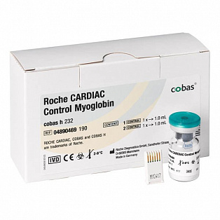 Контрольный материал для проверки качества тест-полосок CARDIAC CONTROL MYOGLOBIN ROCHE, Германия