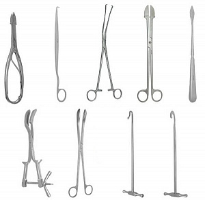 Набор инструментов для производства искусственного аборта