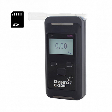 Алкотестер ДИНГО Е-200 SD без принтера и без bluetooth