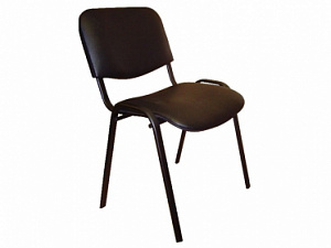 Офисный стул ИЗО V4 (к/з черный, каркас черный)